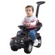4-in-1 Kids Ride-On Car & Walker with Push Handle Silent Wheels