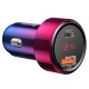 Baseus Magic Series Car Charger with Digital Display USB QC 3.0 / USB Type C QC 4+ 45W 6A, Red | Automašīnas Telefona...