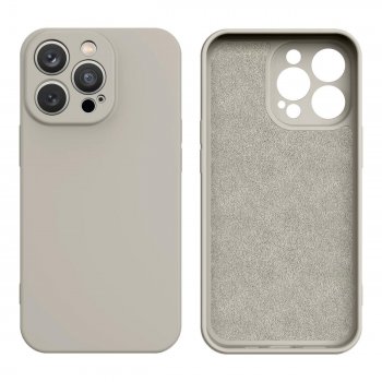 Apple iPhone 13 Pro 6.1'' Silicone Color Case Cover, Beige | Silikona Vāciņš Maciņš Apvalks Bampers