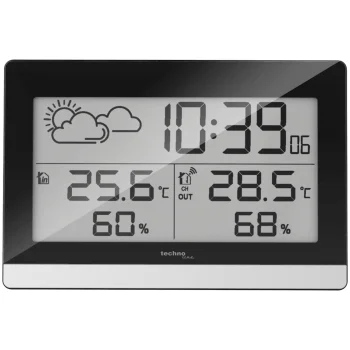 Метеостанция Technoline WS 9255, черно-серебристая