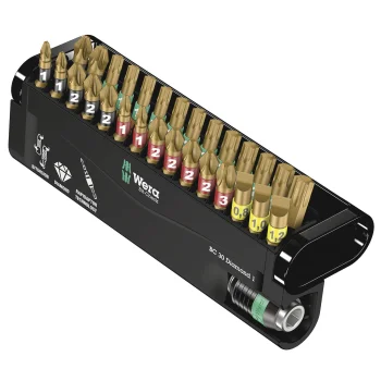 Wera Bit-Check 30 Diamond 1 Bit Set with Holder, 30 Pieces