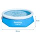 Bestway 57448 Inflatable Ring Pool 244 x 61 cm, Blue