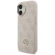 Guess 4G Strass Logo & Big Strap Metal Buttons MagSafe vāciņš iPhone 17 - Rozā | Phone Case Cover Pink