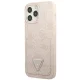 Guess iPhone 13 Pro Max vāciņš 4G Triangle Logo Cardslot, rozā