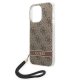 Чехол Guess Print 4G Cord для iPhone 14 Pro Max - Коричневый