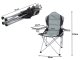 Saliekams tūrisma krēsls (pikniks, makšķerēšana, kempings), Pelēks | Tourism Camping Folding Chair Armchair