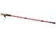 Nordic Walking Trekking Pole with Cork Handle, Red (1 Pc.)