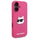 Karl Lagerfeld iPhone 16 Case Silicone Choupette Head MagSafe, Fuchsia