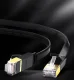Плоский интернет-кабель Ugreen Ethernet Patchcord RJ45 Cat 7 STP LAN 10 Gbps 3м черный...