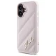 Karl Lagerfeld iPhone 16 Case Quilted Signature, Pink
