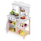 Ecotoys Wooden Kids Kitchen with Oven and Accessories, White