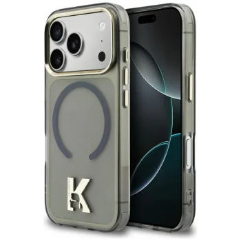 Чехол Karl Lagerfeld IML K Head Logo MagSafe для iPhone 17 Pro, черный