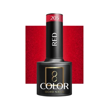 Ocho Nails gēla nagu laka Red 205, 5 g