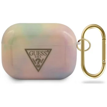 Guess Apple AirPods Pro maciņš Tie & Dye Collection, rozā