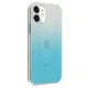 Чехол Mercedes для iPhone 12 mini Transparent Line, синий