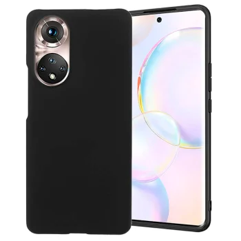 Huawei Nova 9 (NAM-AL00, NAM-LX9) / Honor 50 Silicone Color Case Cover, Black | Чехол Обложка Бампер...