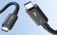 BlitzWolf BW-HDC8 USB-C uz USB-C kabelis, Thunderbolt 5, 240W, 80 Gbps, 0.5m, melns