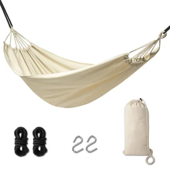 Brazīlijas stila dārza šūpuļtīkls Boho, 200 cm, ekrū (120 kg)