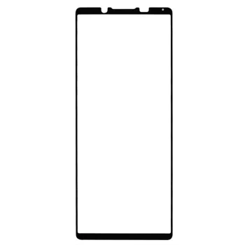 5D Защитное Стекло для Sony Xperia 5 V, Черное Закруглённое (Tempered Glass)