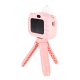 Kids Digital Camera with Tripod for Girls Unicorn Toy, Pink