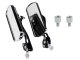 Aluminum Motorcycle Mirrors with M10 Mount and M8 Adapter, 2 pcs, Black