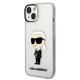 Karl Lagerfeld Ikonik Karl caurspīdīgs vāciņš iPhone 14 Plus / 15 Plus