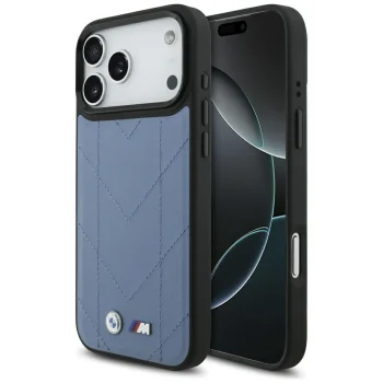 BMW iPhone 17 Pro Max vāciņš M Quilted Logo MagSafe, zils
