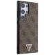 Guess Samsung Galaxy S24 Ultra Case Grip Stand 4G Triangle Strass, Brown