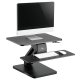 Maclean MC-882 Galda statīvs monitoram un tastatūrai, melns