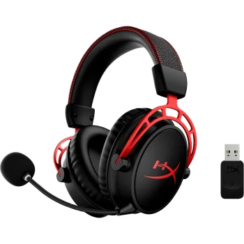 HyperX Cloud Alpha Wireless Gaming Headset, Black/Red