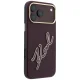 Karl Lagerfeld Smooth Big Resin Signature vāciņš iPhone 18 Pro / 17 Pro, bordo