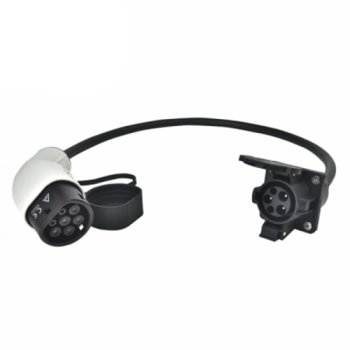 Elektroauto adapteris Duosida Type 2 uz Type 1 32A