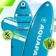 SUP-борд AquaPaddle Explorer Light Blue с сиденьем, 335x84x15 см