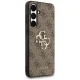 Чехол Guess для Samsung Galaxy S25 FE Big 4G Classic Logo, коричневый