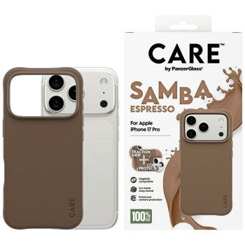 CARE by PanzerGlass Fashionable Samba MagSafe чехол для iPhone 17 Pro - коричневый