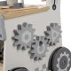 Kruzzel 00024758 3-in-1 Wooden Kids Workshop Bench (White/Grey/Brown)