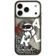 Karl Lagerfeld Liquid Glitter Choupette Logo MagSafe maciņš iPhone 17 Pro Max - Melns | Phone Case Cover Black