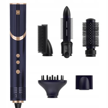 5-in-1 Hair Dryer Brush and Styler CELIA WEBBER, Navy Blue