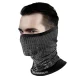 Qunature 11230014002 sporta kakla sildītājs, daudzfunkcionāla bandana, melna