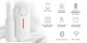 TUYA viedais durvju un logu sensors, Wi-Fi, balts
