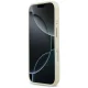 Guess iPhone 17 vāciņš Grained Strass Logo MagSafe, bēšs