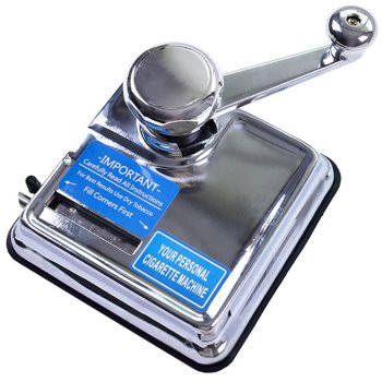 Стальная поршневая машинка для набивки сигарет, серебристая