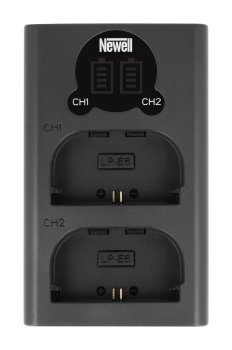 Двухканальное зарядное устройство Newell DL-USB-C для LP-E6