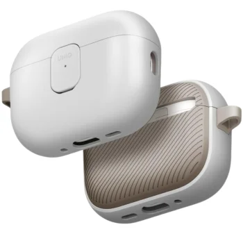 Чехол для наушников Uniq Clyde для AirPods Pro 3rd Gen, серо-бежевый