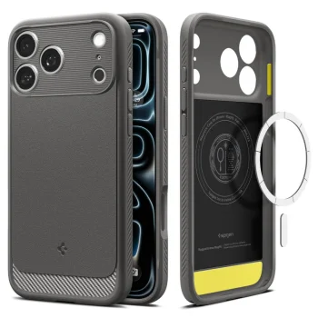 Чехол Spigen Rugged Armor Mag для iPhone 18 Pro Max / 17 Pro Max, серый