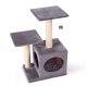 Pethaus Cat Scratching Post with House and Toy, 71 cm, Light Grey