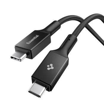 Spigen EB10010CC USB-C uz USB-C kabelis 100W 100 cm, melns