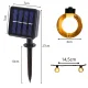 Садовая гирлянда на солнечной батарее 20 LED, теплый белый