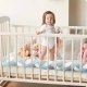 Bizēta gultiņas apmale Ricokids, 3 m, zili pelēka