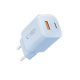 Tech-Protect NCM33W 2-portu PD33W/QC3.0 sienas lādētājs – zils